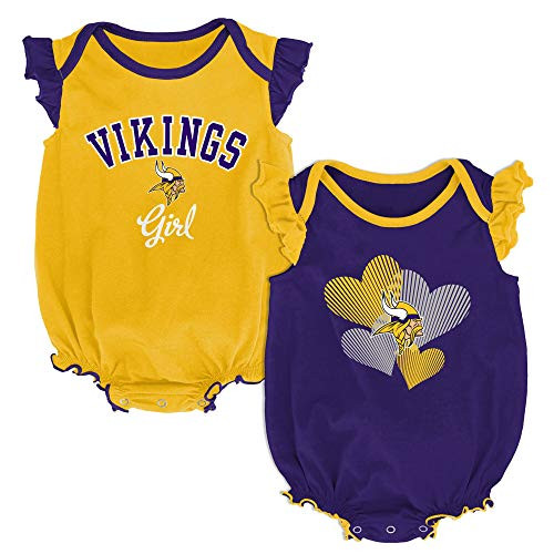 Outerstuff NFL Newborn Infants Homecoming 2 Piece Creeper Set - Minnesota Vikings - 3 6 Months Outerstuff NFL Newborn Infants Homecoming 2 Piece Creeper Set - Minnesota Vikings - 3 6 Months