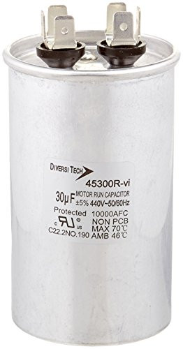 Diversitech 45300R Mtr. Run Cap, Round, 30uf 440v