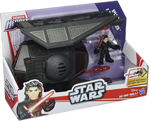 Galactic Heroes Star Wars The Last Jedi Kylo Ren and Tie Silencer Vehicle Galactic Heroes Star Wars The Last Jedi Kylo Ren and Tie Silencer Vehicle