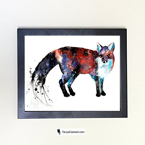 Fox Spirit Animal Art Print from Watercolor Painting Fox Spirit Animal Art Print from Watercolor Painting
