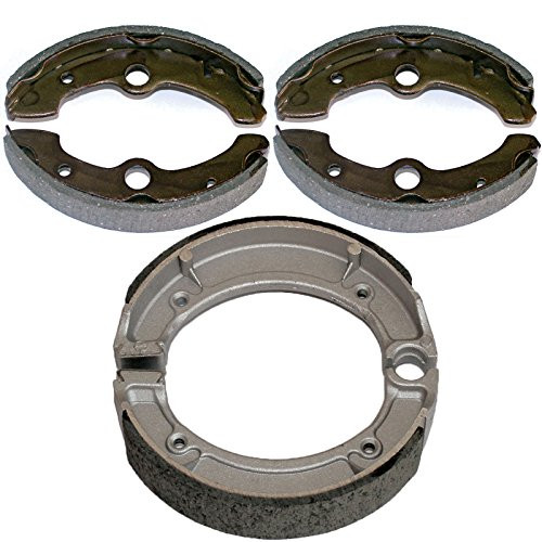 Caltric Front  and  Rear Brake Shoes Compatible With Yamaha Kodiak 400 Yfm400Fw Yfm-400Fw 1993-1998