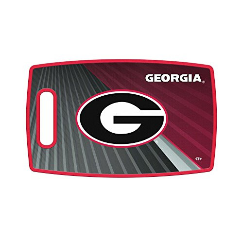 Sports Vault NCAA Georgia Bulldogs Large Cutting Board 14.5 inch  x 9 inch