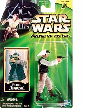 Star Wars, Power of the Jedi, Rebel Trooper (Tantive IV Defender) Action Figure, 3.75 Inches