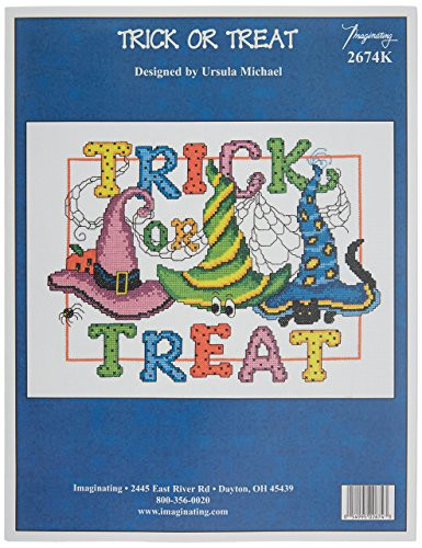 M & R Technologies 2674 Trick Or Treat Counted Cross Stitch Kit