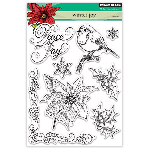 Penny Black 30-374 Clear Set Clear Stamp Set, 30-374,Winter Joy