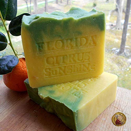 Natural Artisan Soap Citrus Bar- Orange and Tangerine Handmade