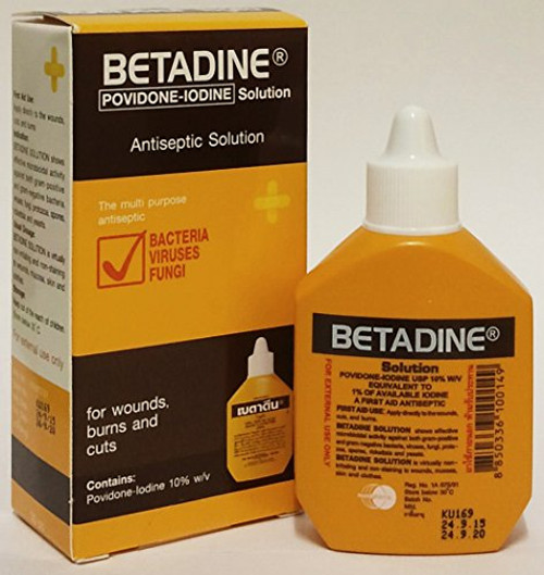 30cc Betadine Povidone-iodine a First Aid Antiseptic Solution.