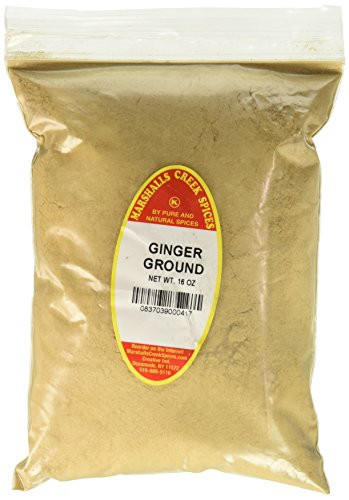 Marshalls Creek Spices GINGER GROUND XL REFILL - FRESHLY PACKED IN FOOD GRADE HEAT SEALED POUCHES by Marshalls Creek Spices 16 Ounce