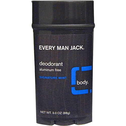 Every Man Jack Deodorant Signature Mint 3.0 oz  88 g  pack of 2
