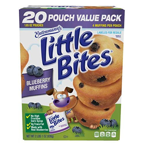Entenmanns Little Bites Muffins 20 Pouches 80 Muffins Bonus 1 Individual Entenmanns Apple Pie  Blueberry