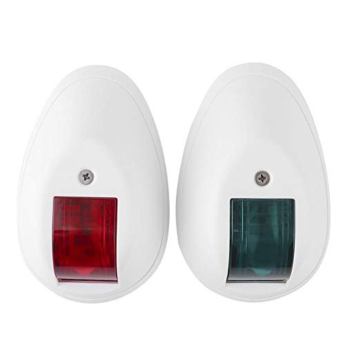 Senyar Navigation Light IP66 Waterproof LED Signal Lamp Navigation Starboards Light for Marine Boat Yacht DC12V-24V 3W  White