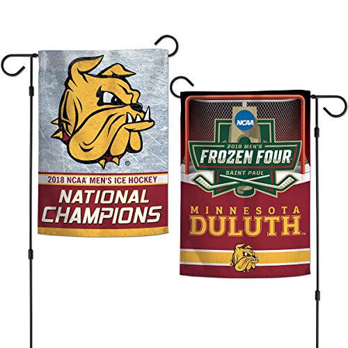 WinCraft UMD Bulldogs Mens Hockey National Champions Double Sided Garden Banner WinCraft UMD Bulldogs Mens Hockey National Champions Double Sided Garden Banner