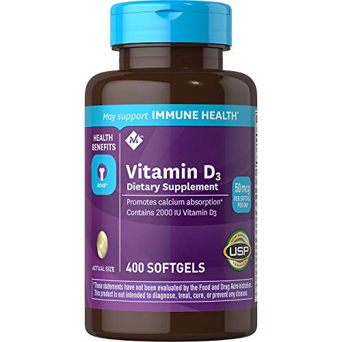 Members Mark Vitamin D-3 2000 IU Dietary Supplement 400 ct. - Pack of 2 Members Mark Vitamin D-3 2000 IU Dietary Supplement 400 ct. - Pack of 2