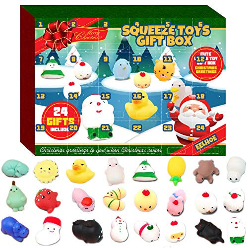 RICH-Po Mineral Collection Toy24 Piece Rocks Collection 2020 Count Down Advent Calendar Educational ToysSuitable Gifts for Kids  B