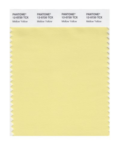 PANTONE SMART 12-0720X Color Swatch Card, Mellow Yellow
