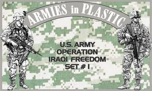 US Army Operation Iraqi Freedom Set #1 (18) 1/32 Armies in Plastic