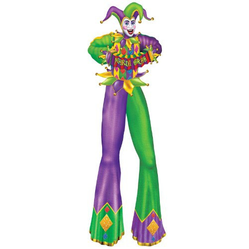 Jointed Mardi Gras Figure Party Accessory  1 count   1 Pkg