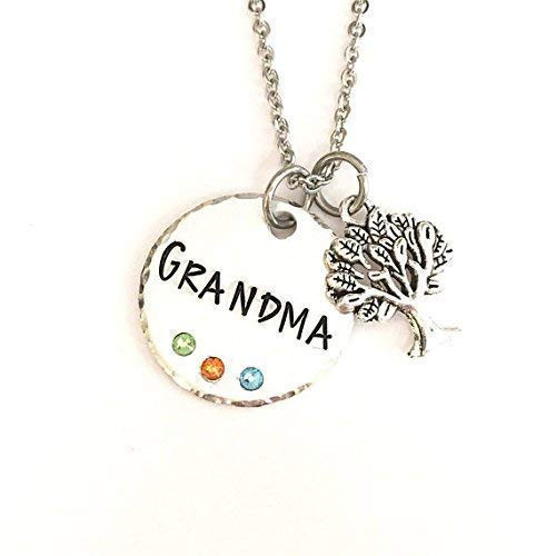 Grandma Abuela Birthstone Necklace Grandmother Family Nana Grandma Abuela Birthstone Necklace Grandmother Family Nana