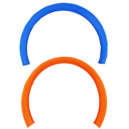 Replacement Parts for Hot Wheels Track - Hot Wheels Criss Cross Crash Car Race Track DTN42   Includes 1 Curve Orange Track and 1 Curve Blue Track