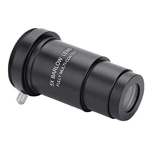 Mugast 1.25 Inch 5X Barlow LensMulti-Coated Optical Metal Barlow Lens with M42 x 0.75mm Threadfor 31.7mm Telescopes Eyepiece Mugast 1.25 Inch 5X Barlow LensMulti-Coated Optical Metal Barlow Lens with M42 x 0.75mm Threadfor 31.7mm Telescopes Eyepiece