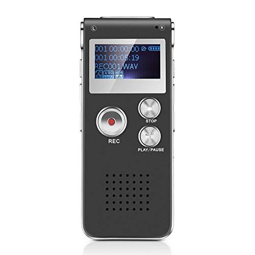 Digital Voice Recorder 16GB Voice Activated Recorder with Playback SHANGCAI Mini Audio Recorder for Lectures Meetings Interviews Portable Tape Dictaphone with USB MP3