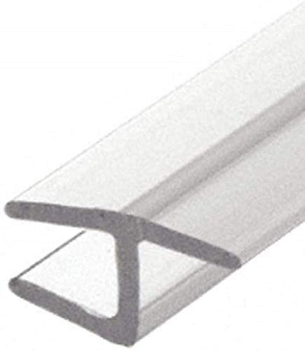 CRL Polycarbonate  inch h inch  Jamb with Soft Leg for 180 Degree for 1 2 inch  Glass - 95 in long