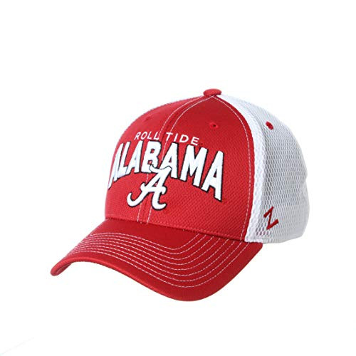NCAA Alabama Crimson Tide Mens Richmond Performance Hat Primary Team Color White Small
