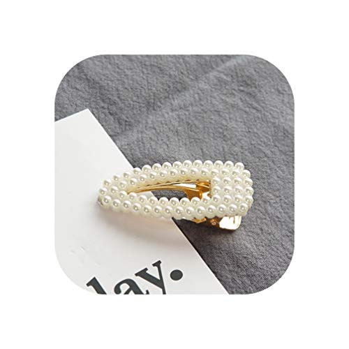 Pearl Hairpin Of The Hot Clip Temperament Side Clip 2019 HeaddressWater Drop Duckbill Clip 3961-7
