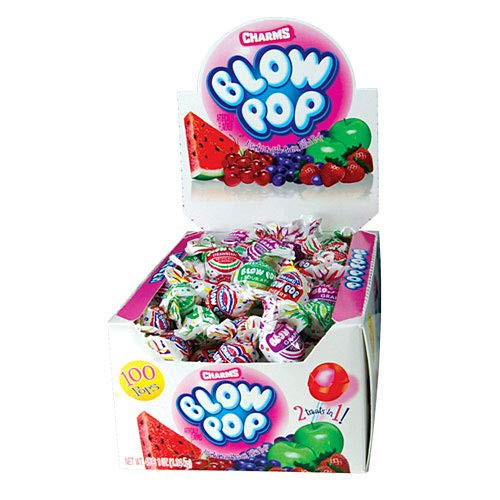 Blow Pops 0.8 oz Assorted Fruity Flavors 100 Box