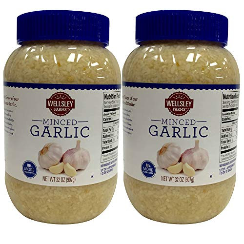 Wellsley Farms Minced Garlic 32 oz.  pack of 2