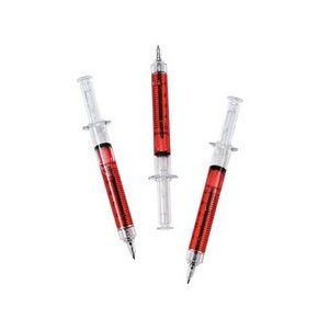 Fun Express Novelty Fake Needle Blood Syringe Pens - 24 Pieces