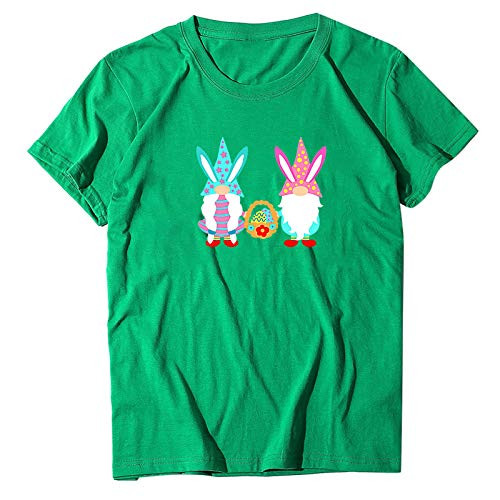 HHoo88 Women Gnomes Bunny Easter Egg Shirts T-Shirt Cute Easter Day Gift Spring Bunny Ears Rabbit Premium T-Shirt Green HHoo88 Women Gnomes Bunny Easter Egg Shirts T-Shirt Cute Easter Day Gift Spring Bunny Ears Rabbit Premium T-Shirt Green