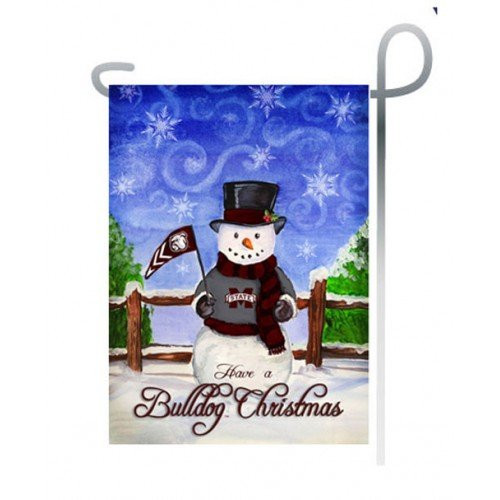 NCAA Mississippi State Bulldogs Christmas Holiday Garden Flag