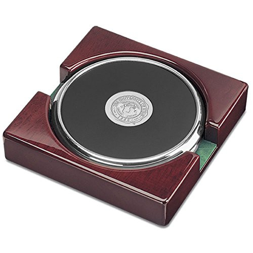 AdSpec NCAA Utah Utes Stand Coasters (Set of 2), Silver, One Size