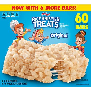 Kelloggs Rice Krispies Treats  60 ct. 0.78 oz.  SA