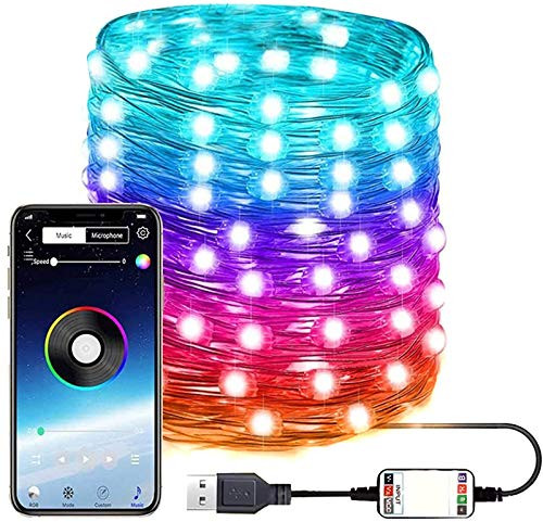 AFGQIANG Christmas Tree Decoration Lights Custom LED String Lights App Remote ControlFairy Light for Christmas Tree Garden DecorationSmart LED Strip Lights 20M 200LED AFGQIANG Christmas Tree Decoration Lights Custom LED String Lights App Remote ControlFairy Light for Christmas Tree Garden DecorationSmart LED Strip Lights 20M 200LED