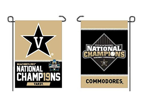 WinCraft Vanderbilt Commodores 2019 Mens College World Series CWS Champions Garden Flag