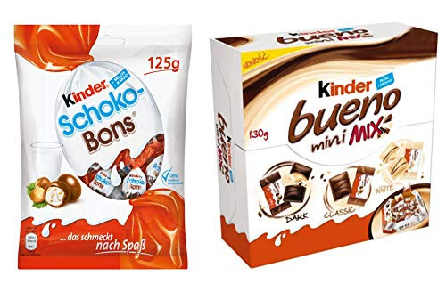 KINDER Bueno Mini Mix  and  Kinder Schoko bons - Total 255g