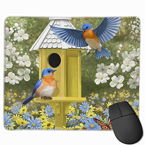 Personalized Mouse Pad Gaming Mouse Pad Best Mouse Pad Ergonomic Mouse Pad-Bluebird-Garden-Home-