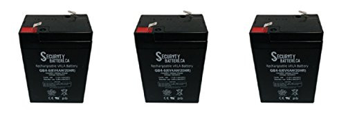 Universal UB645-UPG UB645   D5733 Sealed Lead Acid Battery 6V   4.5 AH - 3 Pack
