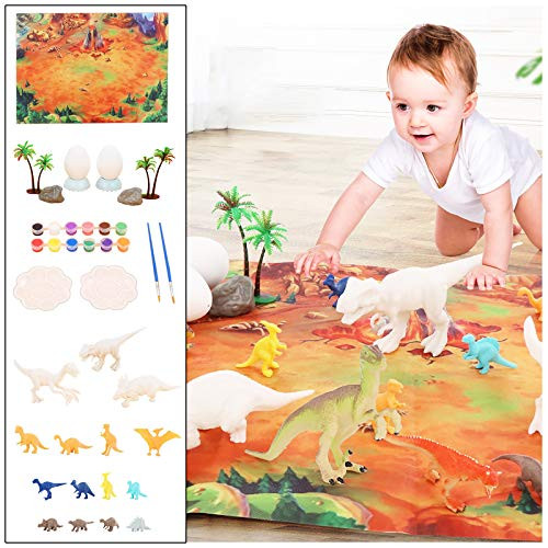 Kids Crafts and Arts Set Painting Kit - Dinosaurs Toys Art and Craft Supplies Party Favors for Boys Girls Age 4 5 6 7 Years Old Kid Creativity DIY Gift Easter Paint Your Own Dinosaur Animal Set Kids Crafts and Arts Set Painting Kit - Dinosaurs Toys Art and Craft Supplies Party Favors for Boys Girls Age 4 5 6 7 Years Old Kid Creativity DIY Gift Easter Paint Your Own Dinosaur Animal Set