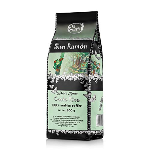 El Gusto San Ramón Costa Rican harvested and roasted whole bean Arabica coffee
El Gusto San Ramón Costa Rican harvested and roasted whole bean Arabica coffee