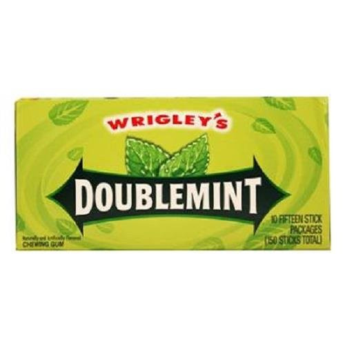 WRIGLEYS GUM PLEN-T-PAK DOUBLEMINT 15 stk Each   10 in a Pack