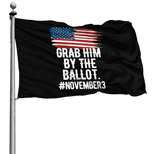 LINP Grab Him by The Ballot Flag 4x6 Ft Garden Flag Outdoor Flag Banner Breeze Flag Home House Flags