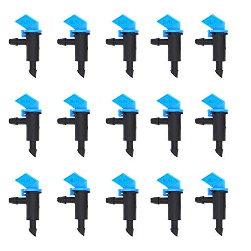 LXcom 50 Pack 2 GPH Flag Dripper Emitter Drip Emitters 8L H Irrigation Emitter Sprinkler Drippers System Parts Connect 4mm 7mm Hose for Lawn Vegetables Garden Blue LXcom 50 Pack 2 GPH Flag Dripper Emitter Drip Emitters 8L H Irrigation Emitter Sprinkler Drippers System Parts Connect 4mm 7mm Hose for Lawn Vegetables Garden Blue