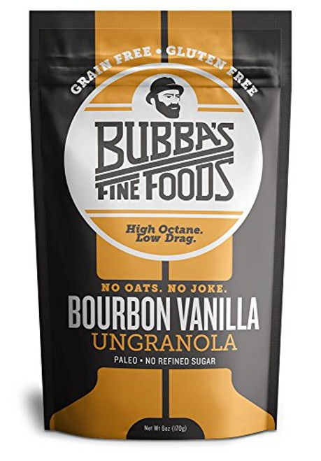Paleo Grain-Free Granola Bubbas Fine Foods Bourbon Vanilla Gluten-Free Breakfast Cereal 6 Ounce Pack of 1 Paleo Grain-Free Granola Bubbas Fine Foods Bourbon Vanilla Gluten-Free Breakfast Cereal 6 Ounce Pack of 1