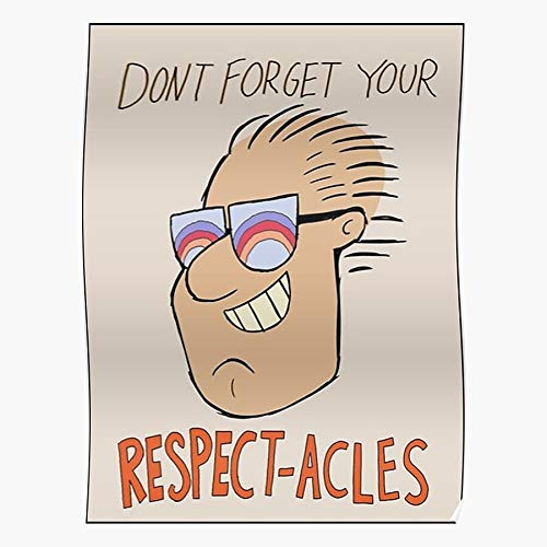 Curlycat Poster Respectacles Impressive and Trendy Poster Print Decor Wall or Desk Mount Options