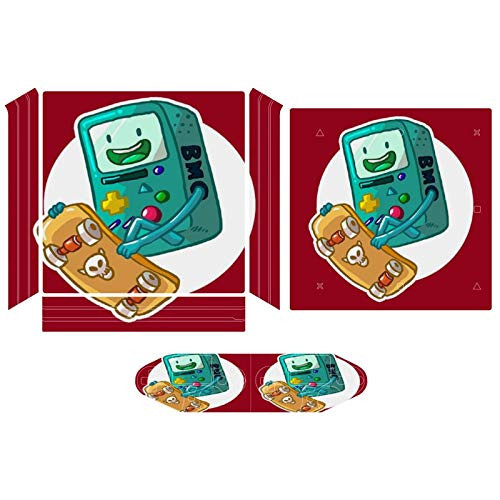 Adventure Time Bmo Skating Compatible with PS4 Pro controller and console skin sticker protective cover wireless wired gamepad controller