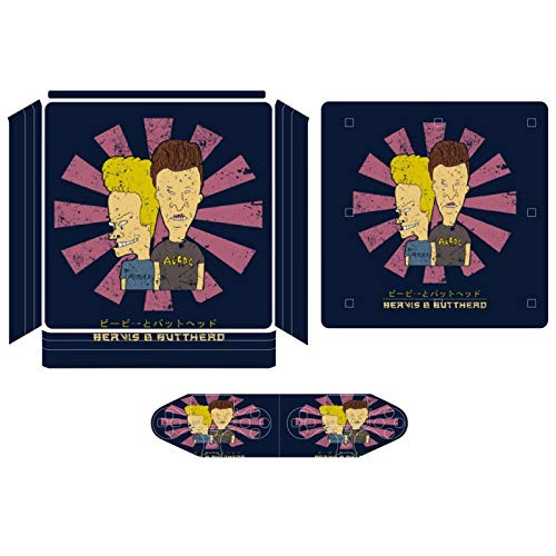 Beavis And Butthead Retro Japanese Compatible with PS4 Slim controller and console skin sticker protective cover wireless wired gamepad controller