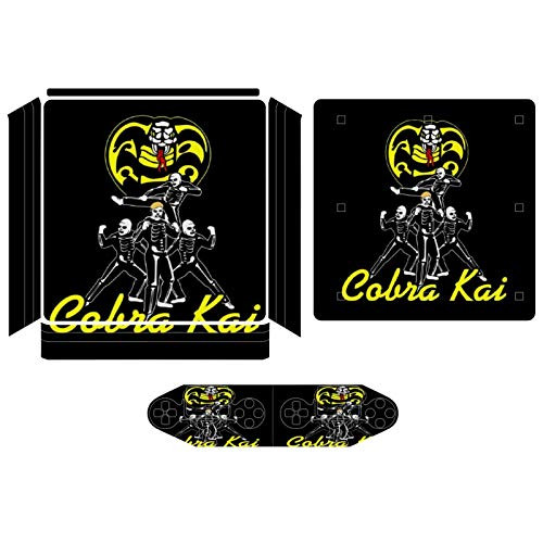 Cobra Kai Skeletons Compatible with PS4 Slim controller and console skin sticker protective cover wireless wired gamepad controller